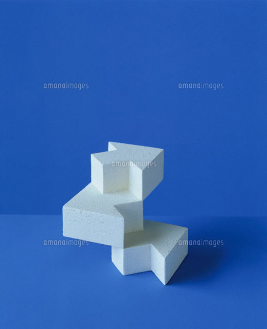 矢印の階段のクラフト の写真素材 イラスト素材 アマナイメージズ