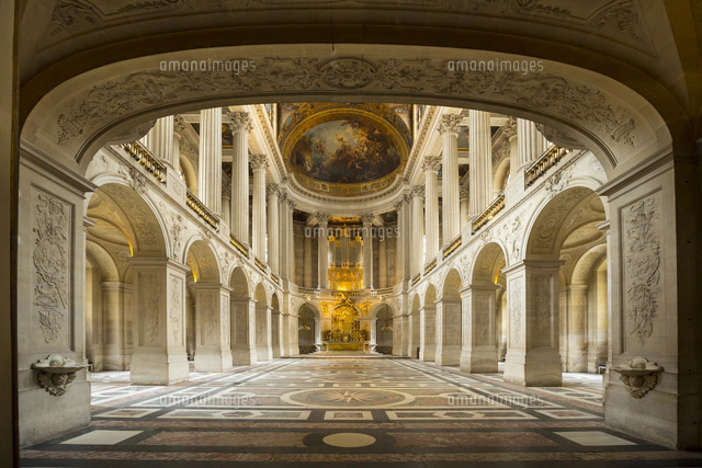 ヴェルサイユ宮殿の王室礼拝堂[01010018483]の写真・イラスト素材