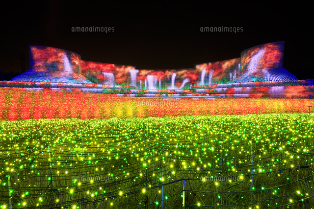 なばなの里のイルミネーション の写真素材 イラスト素材 アマナイメージズ