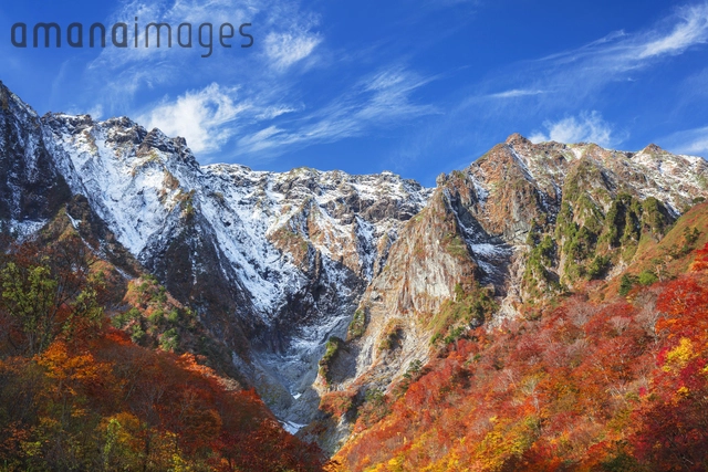 大きな　谷川岳風景画 谷川岳」の写真・イラスト素材｜アマナイメージズ
