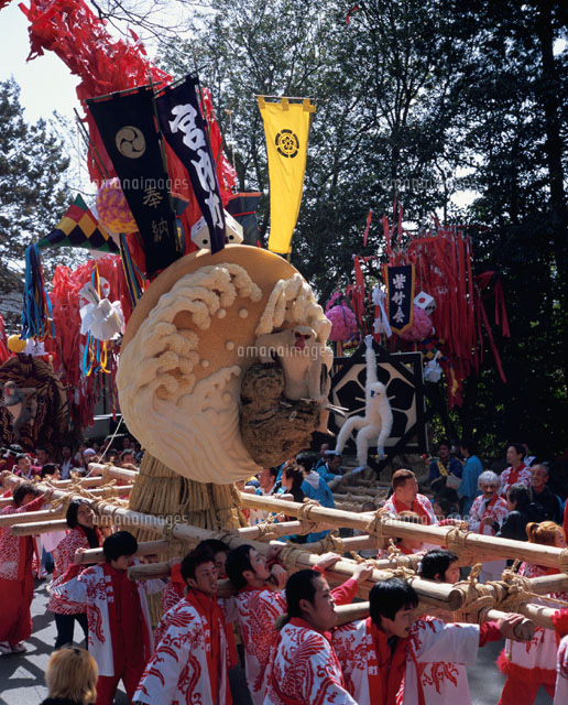 日牟礼八幡宮の左義長祭り 近江八幡市 滋賀県 の写真素材 イラスト素材 アマナイメージズ