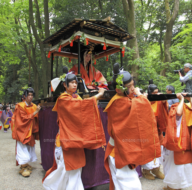 葵祭 路頭の儀 斎王代[01076014561]の写真素材・イラスト素材｜アマナイメージズ