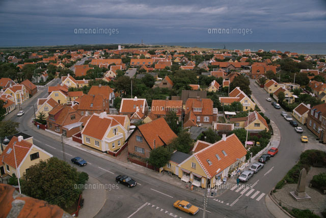 煉瓦の家並 スカーエン デンマーク の写真素材 イラスト素材 アマナイメージズ