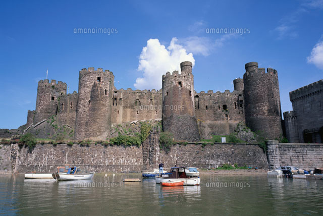 北ウェールズのコンウェイ城 イギリス[01159000106]の写真