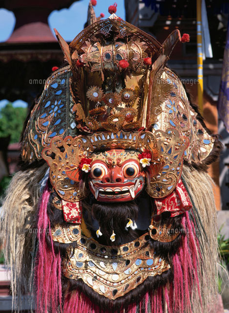 バロン・ダンス バリ島 インドネシア[01308010640]の写真・イラスト