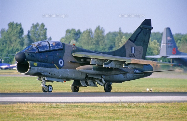 ギリシャ空軍A7コルセア攻撃機[01335033125]の写真・イラスト素材