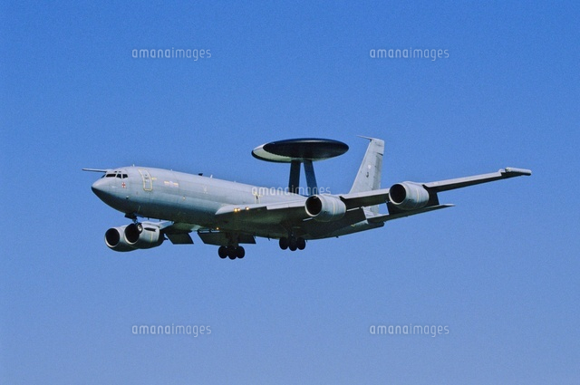 イギリス空軍ボーイングE3早期警戒機[01335033499]の写真・イラスト