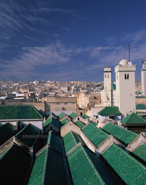 フェズのカラウィン・モスク モロッコ[01431005349]の写真・イラスト