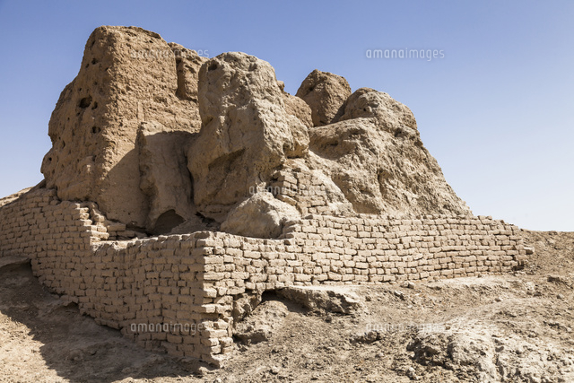 シルクロードのパイケンド遺跡 の写真素材 イラスト素材 アマナイメージズ