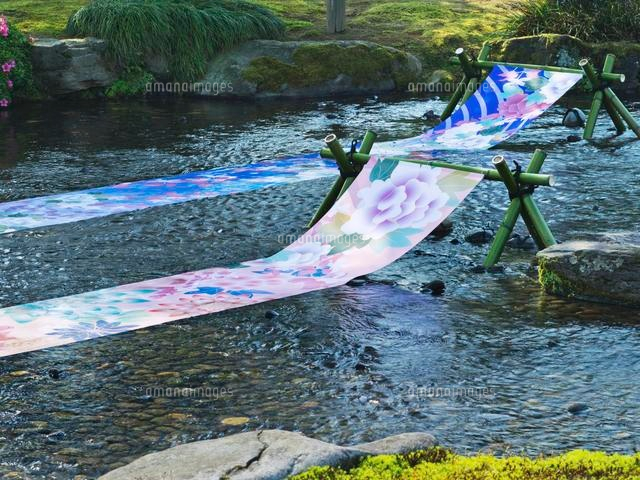 金沢兼六園友禅流し の写真素材 イラスト素材 アマナイメージズ