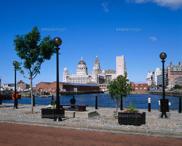 ライバーとキュナードのビル アルバートドック[01683010607]の写真素材・イラスト素材｜アマナイメージズ