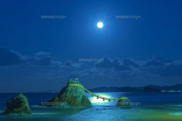 絵画　夫婦岩 伊勢市“二見浦の夫婦岩” | - Japaaan