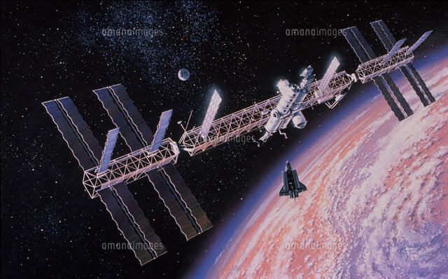 宇宙ステーション の写真素材 イラスト素材 アマナイメージズ