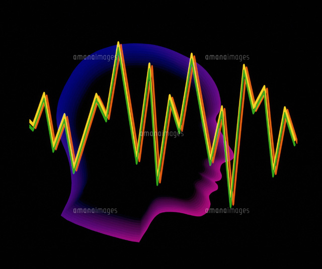 脳波 の写真素材 イラスト素材 アマナイメージズ