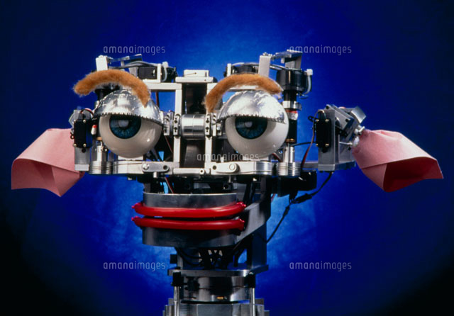 表情を作るロボットの顔 の写真素材 イラスト素材 アマナイメージズ