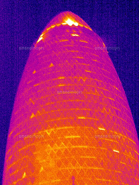30 St Mary Axe London Uk Thermogram の写真素材 イラスト素材 アマナイメージズ