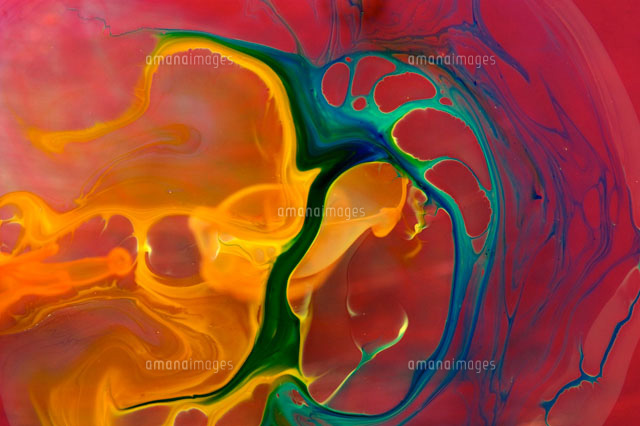 Ink patterns in water[01809025277]の写真素材・イラスト素材｜アマナイメージズ