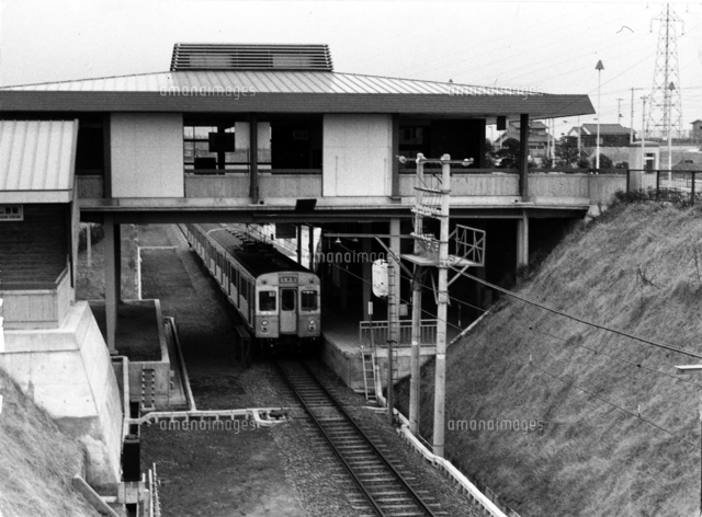 田園都市線 7200形 つくし野駅 (昭和40年代)[02088000721]の写真