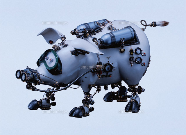 メカ生物 ブタ 02178010004 の写真素材 イラスト素材 アマナイメージズ