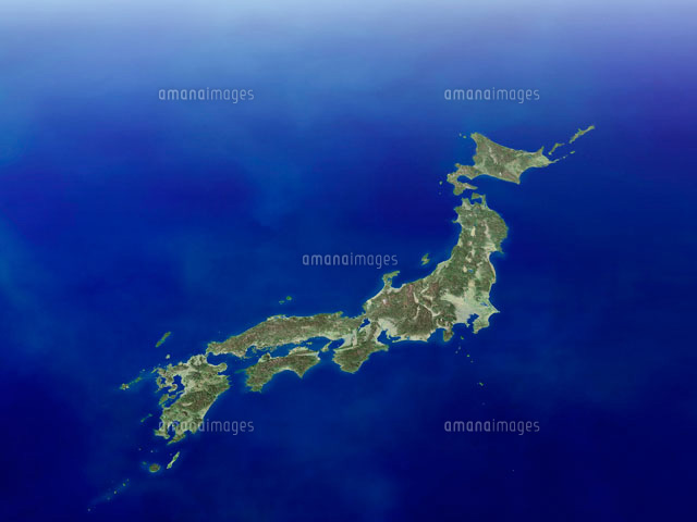 日本（鳥瞰）[02237000533]の写真素材・イラスト素材｜アマナイメージズ