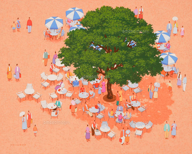 夏の木陰でくつろぐ人々 の写真素材 イラスト素材 アマナイメージズ 夏の木陰でくつろぐ人々 の写真素材 イラスト素材 アマナイメージズ