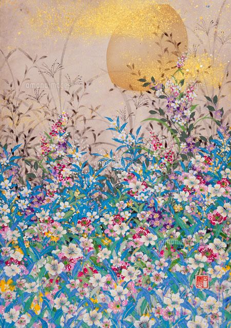 クザーコフ G.G 野に咲く花　　10号絵画 絵画「野に咲く花」