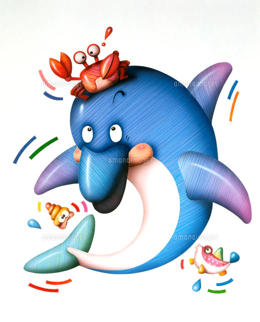 生き物 イルカのイラスト素材 アマナイメージズ 生き物 イルカのイラスト素材 アマナイメージズ