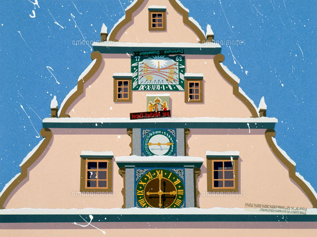 冬の北欧の家 の写真素材 イラスト素材 アマナイメージズ