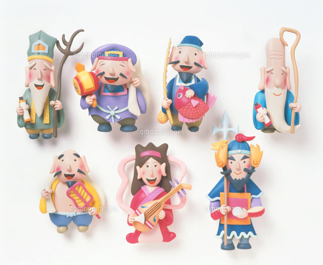 にこにこ笑っている七福神[02237009163]の写真・イラスト素材｜アマナ