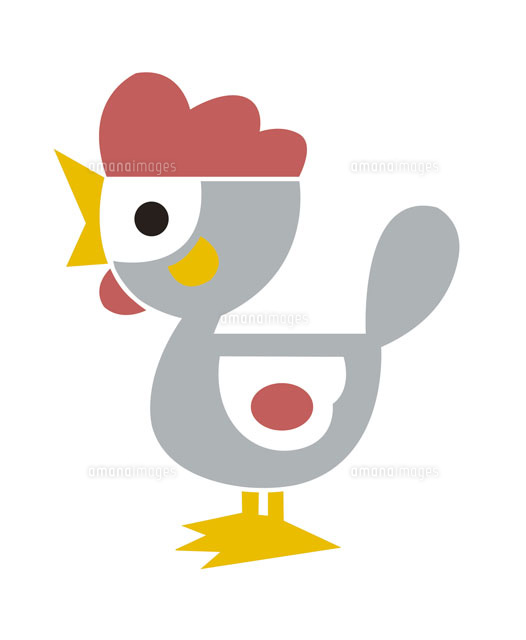 にわとりのキャラクター の写真素材 イラスト素材 アマナイメージズ