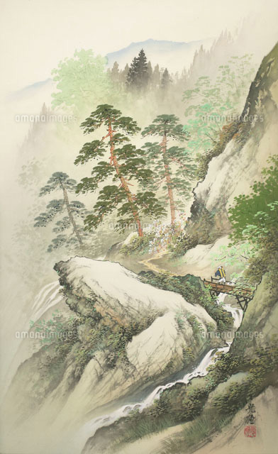 山　自然　四季　油絵 山 自然 四季 油絵