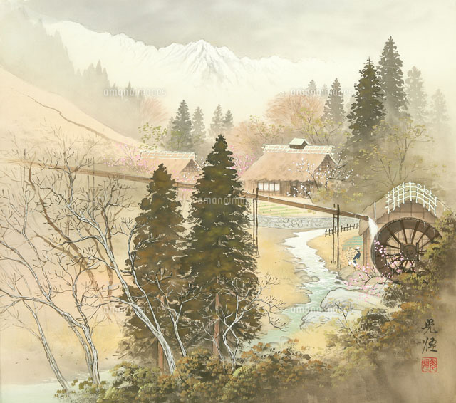 絵画　月明かりの山脈 伊賀市 ミュージアム青山讃頌舎特別展 「文化の交差する所 伊賀