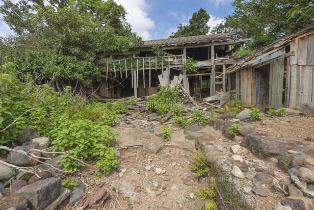 無人島になった野崎島廃村風景 の写真素材 イラスト素材 アマナイメージズ