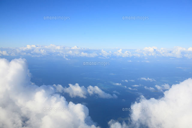 上空から見た雲[02351001441]の写真・イラスト素材｜アマナイメージズ