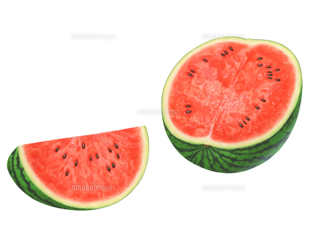スイカ 断面のイラスト素材 アマナイメージズ