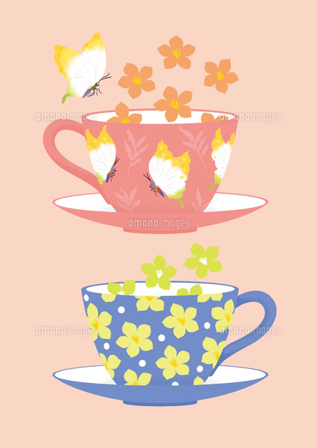 コーヒーカップのイラスト素材 アマナイメージズ