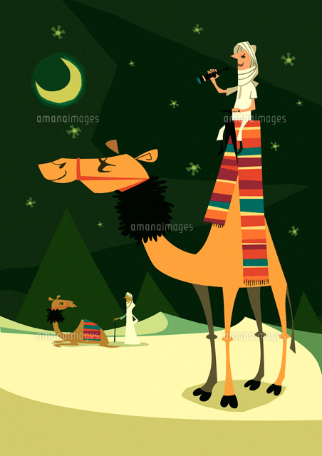 夜の砂漠の大きなラクダと望遠鏡を持った男性 の写真素材 イラスト素材 アマナイメージズ 夜の砂漠の大きなラクダと望遠鏡を持った男性 の写真素材 イラスト素材 アマナイメージズ
