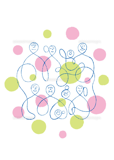 三世帯家族と親戚 の写真素材 イラスト素材 アマナイメージズ