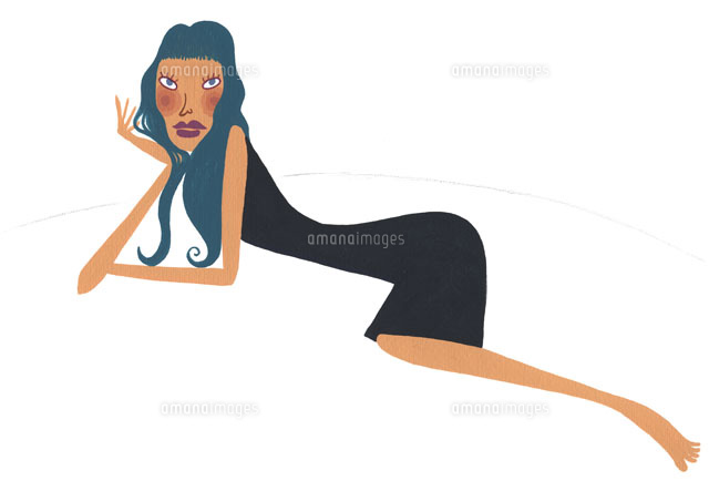 寝そべっている黒いワンピースの女性 の写真素材 イラスト素材 アマナイメージズ 寝そべっている黒いワンピースの女性 の写真素材 イラスト素材 アマナイメージズ