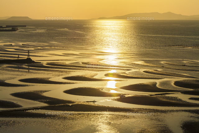 御輿来海岸の砂紋と海 02583006029 の写真素材 イラスト素材 アマナイメージズ