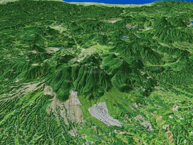 くじゅう連山の山々を望む[02614000594]の写真・イラスト素材｜アマナ