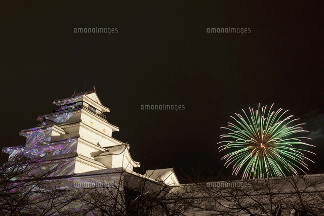 会津絵ろうそくまつり の写真素材 イラスト素材 アマナイメージズ
