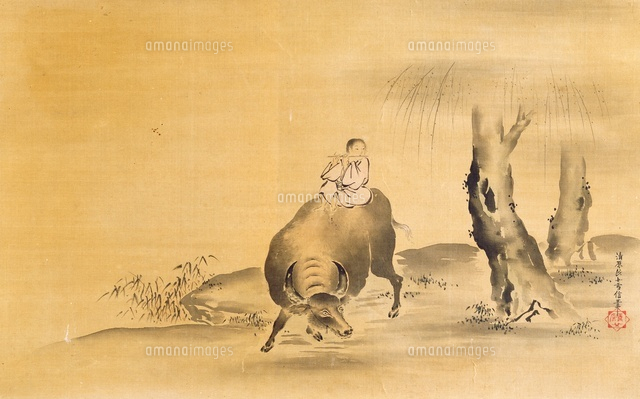 笛吹く牧童（A HERD BOY WITH FLUTE）[02626000001]の写真・イラスト