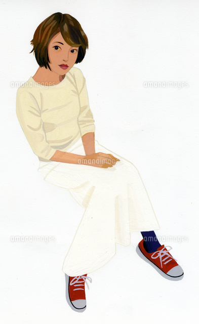 白い服を着た女性 の写真素材 イラスト素材 アマナイメージズ 白い服を着た女性 の写真素材 イラスト素材 アマナイメージズ