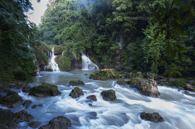 セムクチャンペイ 朝もやの水辺[02667001385]の写真・イラスト