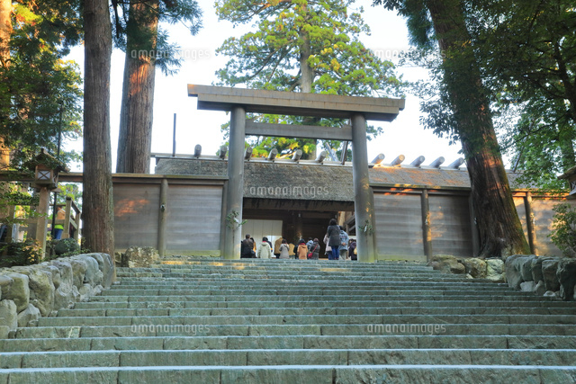 伊勢神宮内宮 皇大神宮 の写真素材 イラスト素材 アマナイメージズ