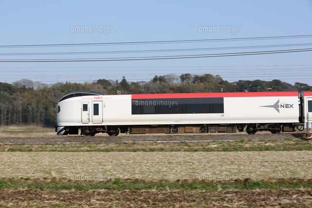 特急 成田エクスプレス 流し撮り の写真素材 イラスト素材 アマナイメージズ
