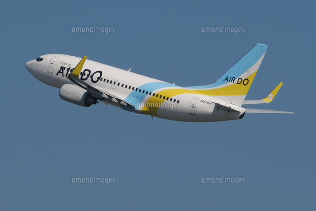 ボーイング737-700,エア・ドゥ[02772001131]の写真・イラスト素材
