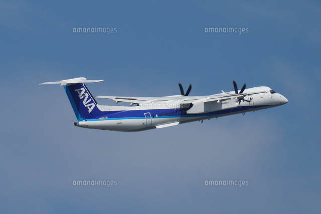 ANA DHC8-400 ボンバルディア ANA Wings Bombardier DHC-8-Q400 (Dash 8) Landing & Take off