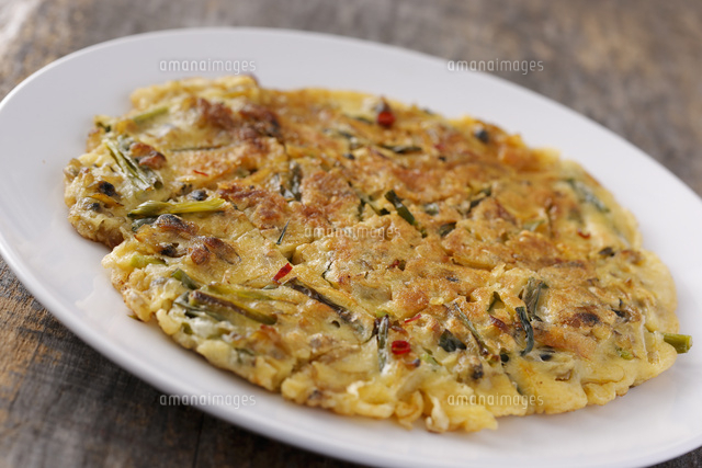 あさりのチヂミ の写真素材 イラスト素材 アマナイメージズ